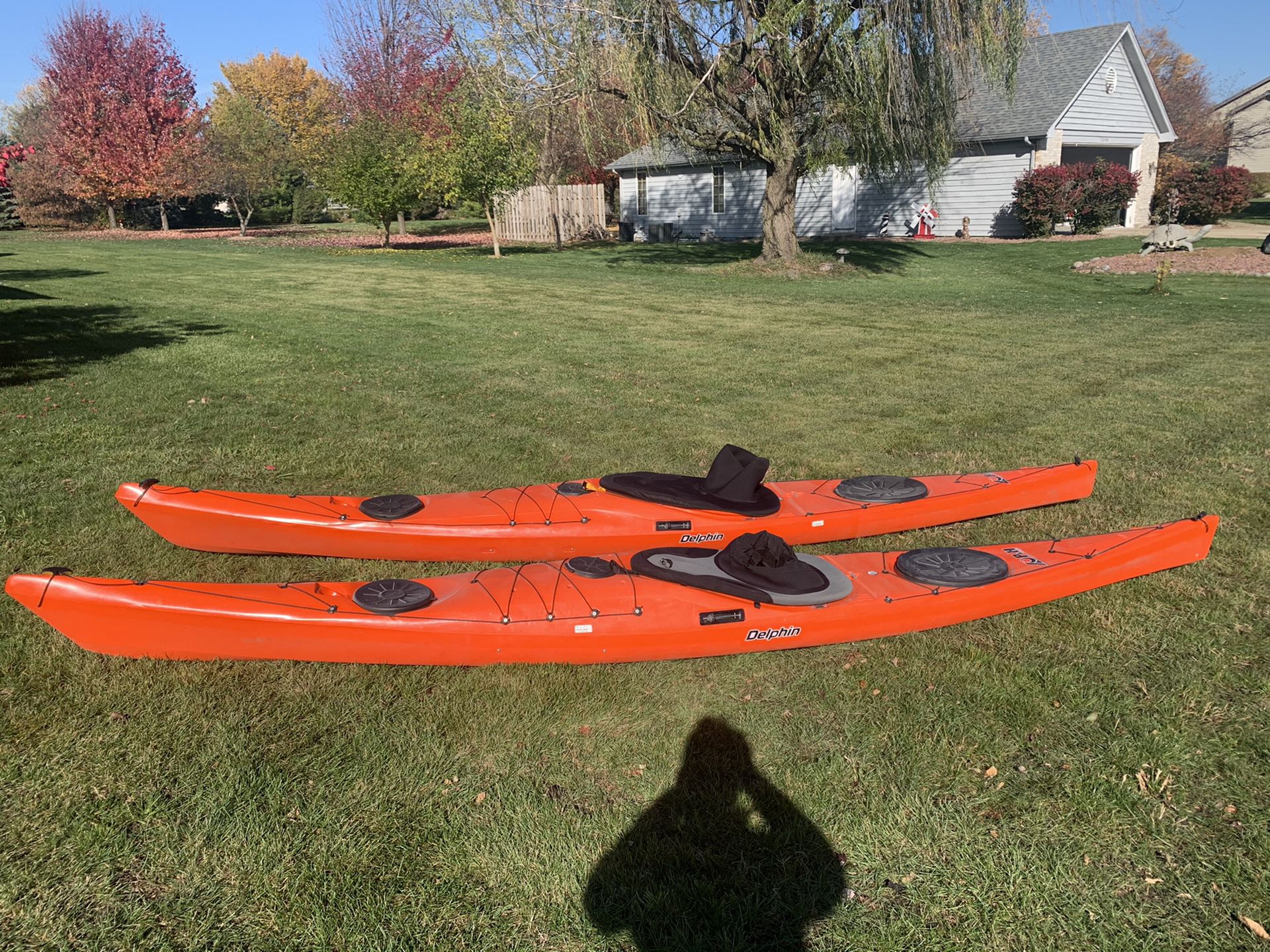 Two Sea Kayaks for Sale Delphin 150 and 155