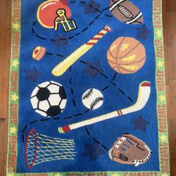 Sports Themed Area Rug For Children’s Rooms