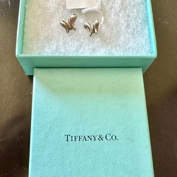 Tiffany And Co Butterfly Stud Earrings 