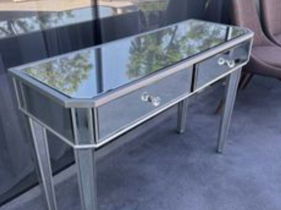 Mirrored Vanity & Stool