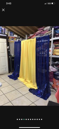 Backdrop Curtains Drops Sequin And Polyster 
