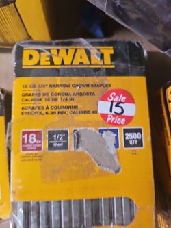 Dewalt 18g staples