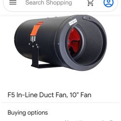 F5 10 Inch Whisper Fan And Filter