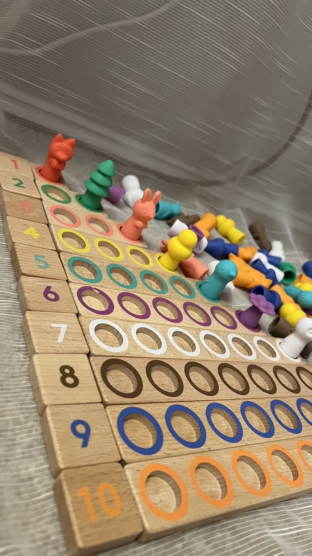 Lovevery Montessori Math Bars & Number Tiles + Number Sense Nature ...