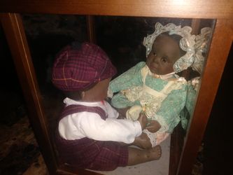 Antique porcelain dolls