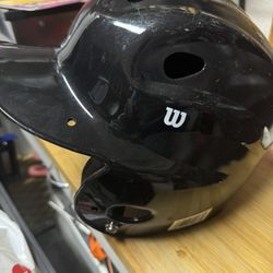 Wilson A5256 Youth Adjustable Solid Metallic Batting Helmet