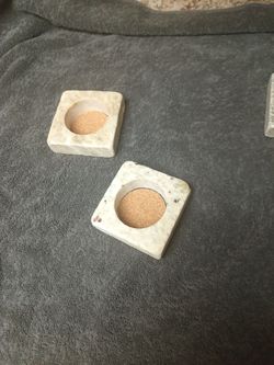 2 sets of granite beverage holders.