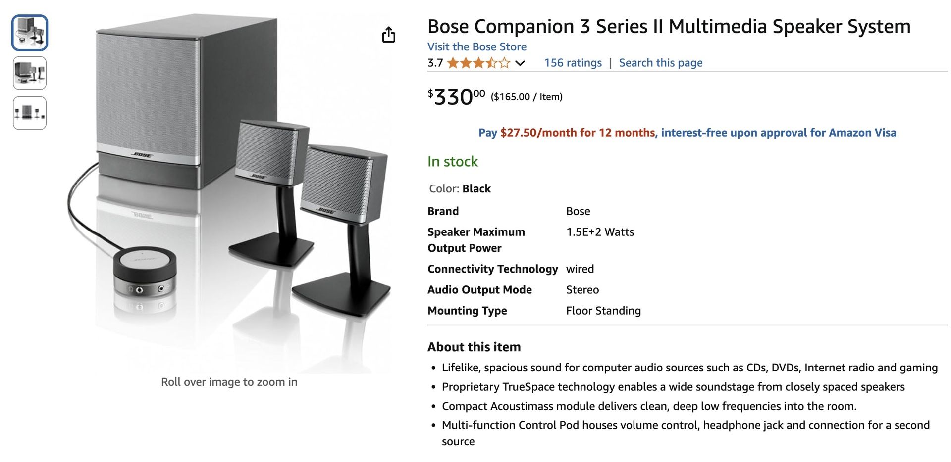 Bose Speakers & Subwoofer