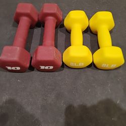 8lb And 10lb Neoprene Dumbbells 