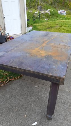 Work Table. Treated wood