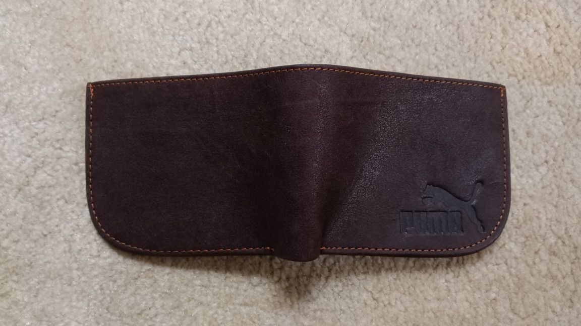 Genuine Leather Wallet, Puma, New