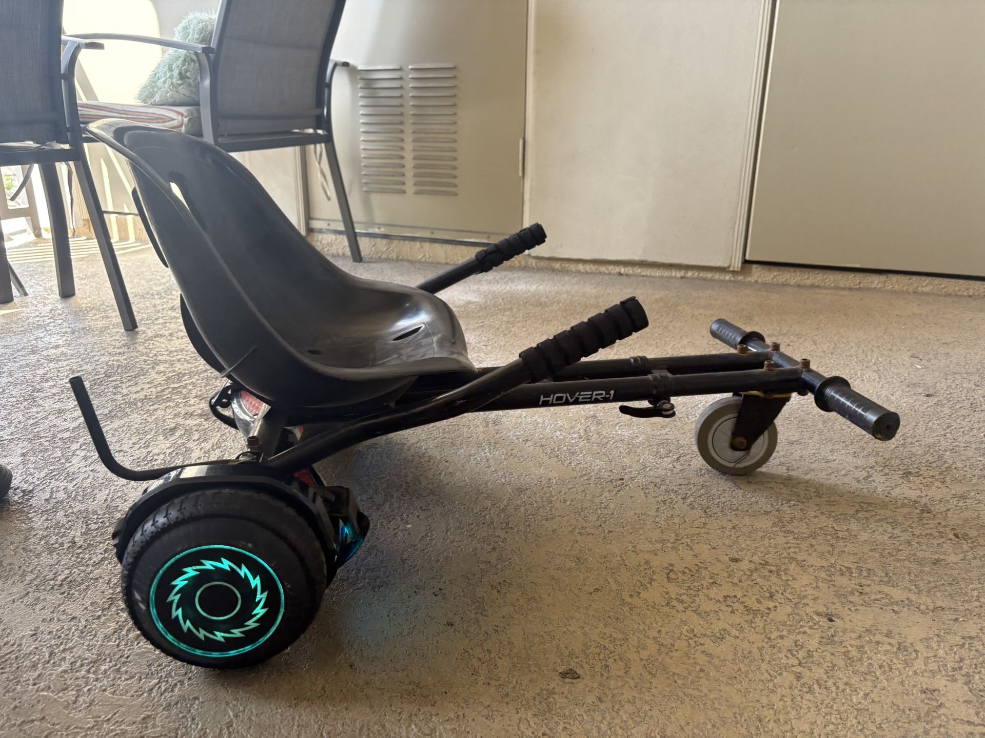 Hover Board With the Sitting Go Cart Chair