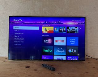Roku Select Series 50” 4K Smart TV with Wall Mount and Universal Remote