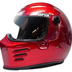 Simpson DOT Bandit Full Face Red Helmet - Size XXL