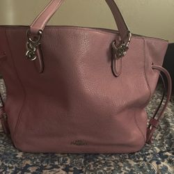 Coach Pink Leather Tote💗