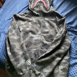 Bape Shark camo hoodie Grey Camo