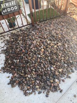 River Rock Leftover Approx 3/4 Yard $75