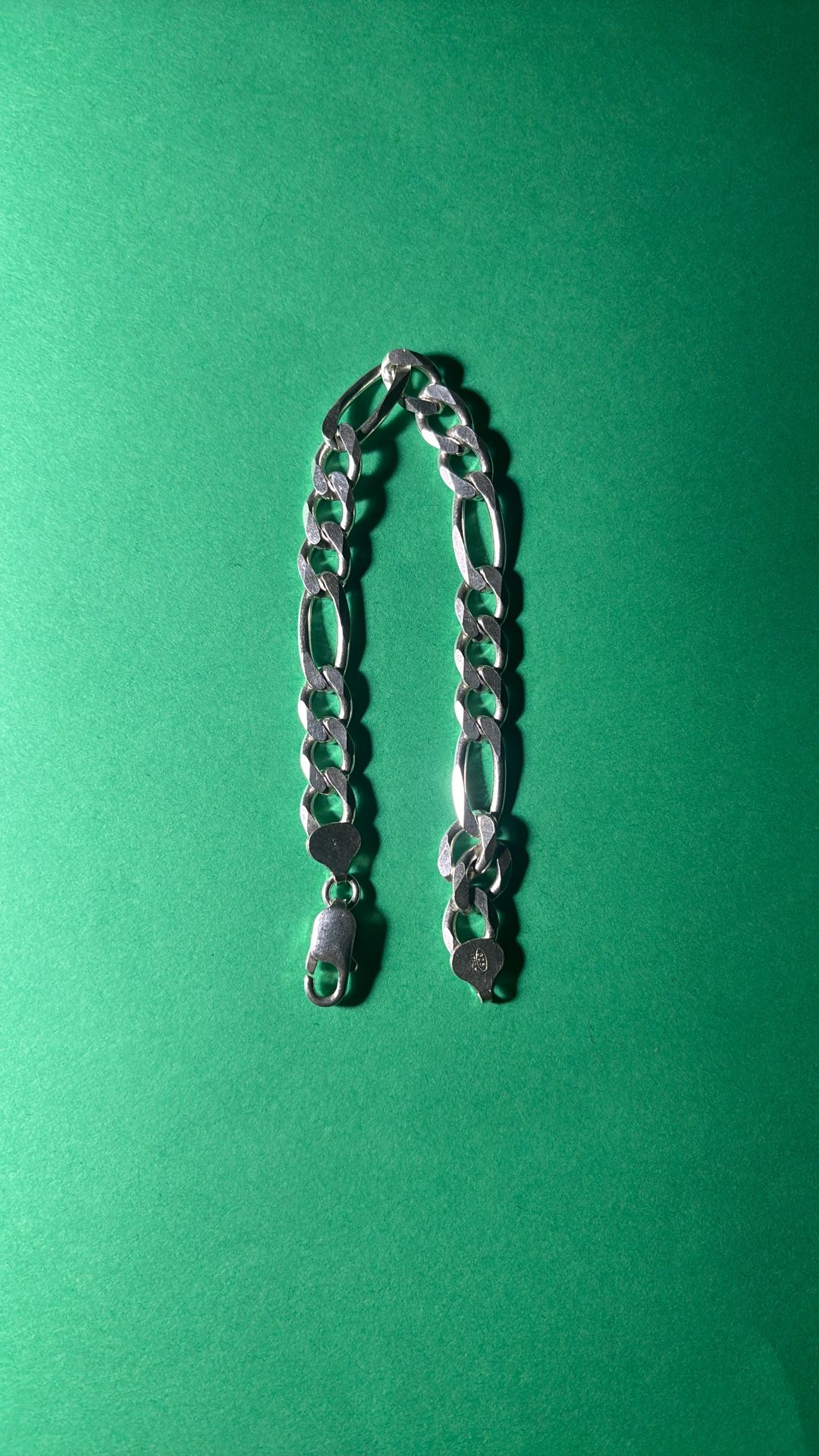 Sterling Silver Bracelet. 8 Inches long.