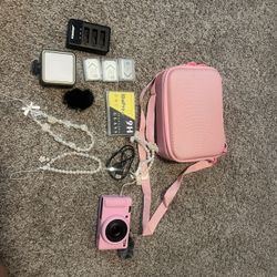 Sony ZV1 Camera  with flash, USB digital charger, tempered glass & accessories 