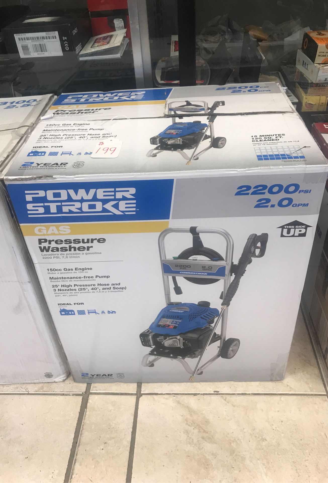 Brand New Powerstroke 2200 PSI 2.0 GPM Gas Pressure Washer for Sale in Pompano Beach, FL OfferUp