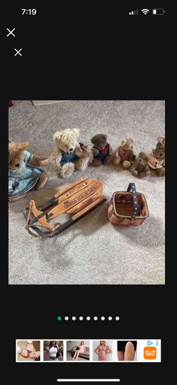 Boyd’s Bear Collection - 6 Bears, 1 Sled, 1 Basket all for 55.00 dollars !! 