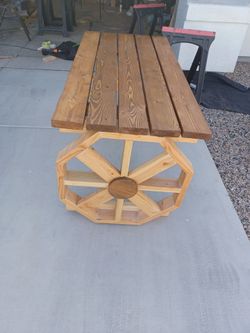 I make Hand Made wood tables Chairs table laterns