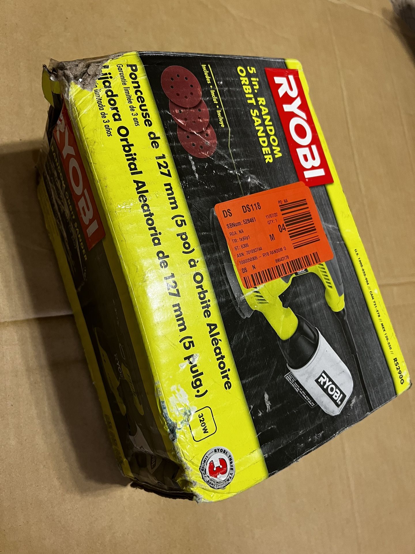 Ryobi One 5in Random Orbit Sander