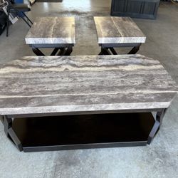 Coffee Table and End Tables