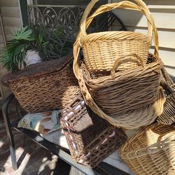 Al big and small ones too Wicker baskets