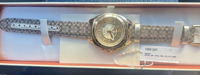 Brand New Coach Leather Band Women’s Watch