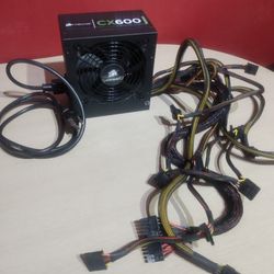 Corsair CX600 600-Watts 80 Plus Bronze ATX Computer PC or Build Power Supply