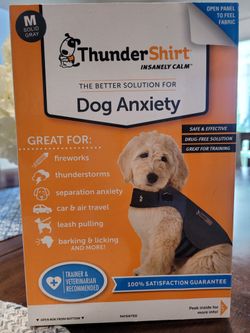 ThunderShirt Classic Anxiety & Calming Vest for Dogs, Heather Grey
