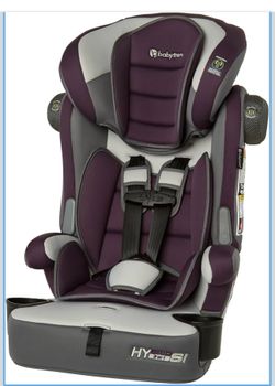 Trend Hybrid SI 3-in-1 Combination Booster Seat, Dash Plum – Side-Impact Protection, 3-Stage Growth Design, Adjustable Headrest, Cushioned Comfort