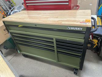 Husky green 52”- 10drawer work bench
