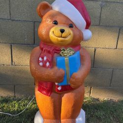 35" Christmas Bear Blow Mold 