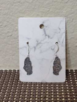 Winnie The Pooh Sterling Silver Hook Earrings