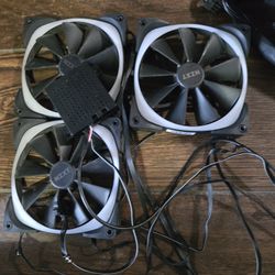 140mm NZXT Fans with Controller