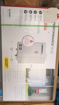 Tankless Water heater new RHEEM