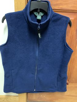 Wool rich Petite Size Large navy vest