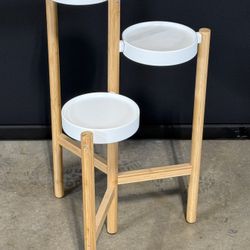 IKEA Satsumas Plant Stand (Bamboo/ White)