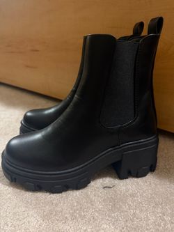 Leather boots