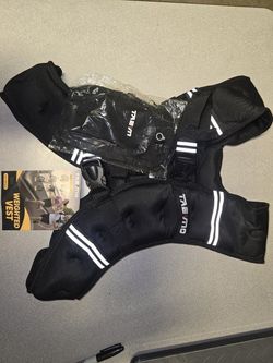 TAEVNG Weighted Vest 12 lb Black Reflective – Workout Running