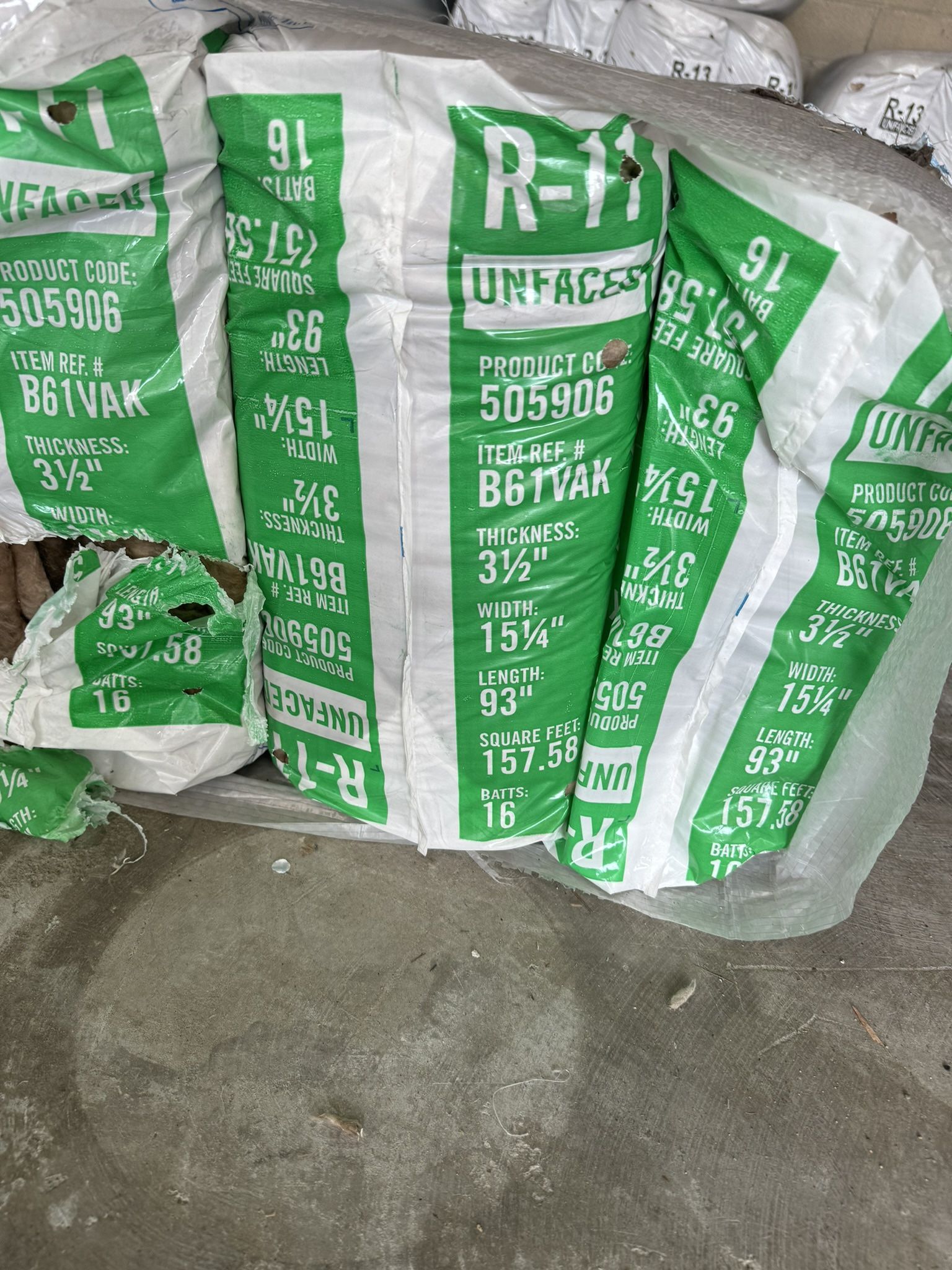 Insulation R11x16 - unfaced for 2x4