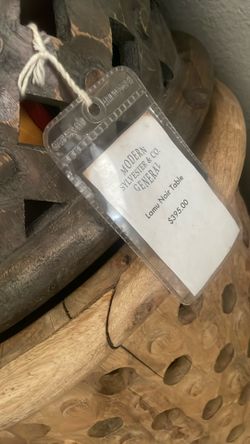 9 Wood Carved Tables $100 Each or 700 For All