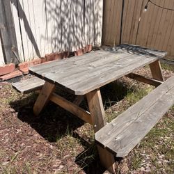 Wood Picnic Table 