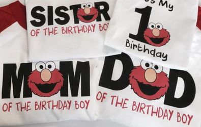 Elmo Birthday shirts
