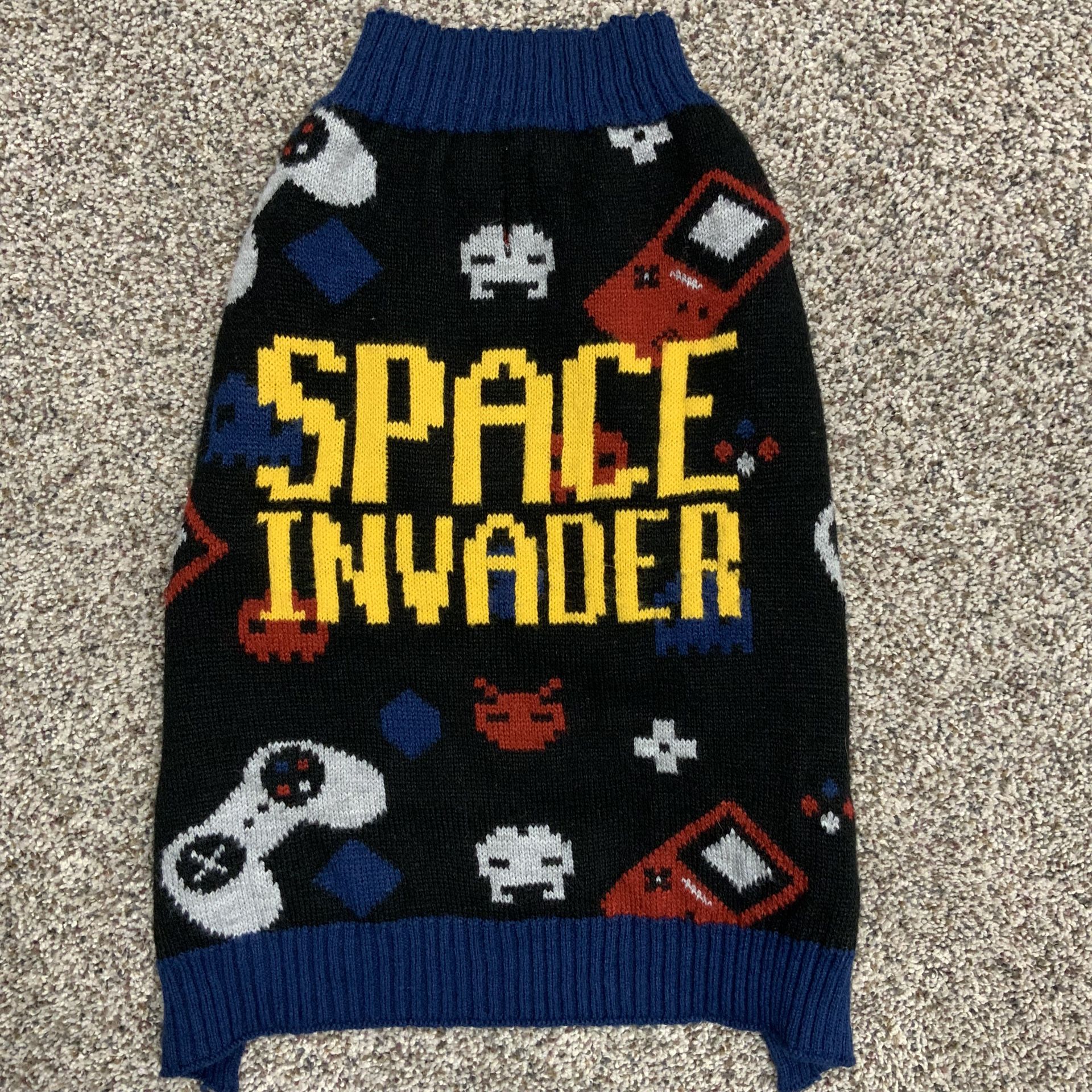 “Space Invader” Dog Sweater