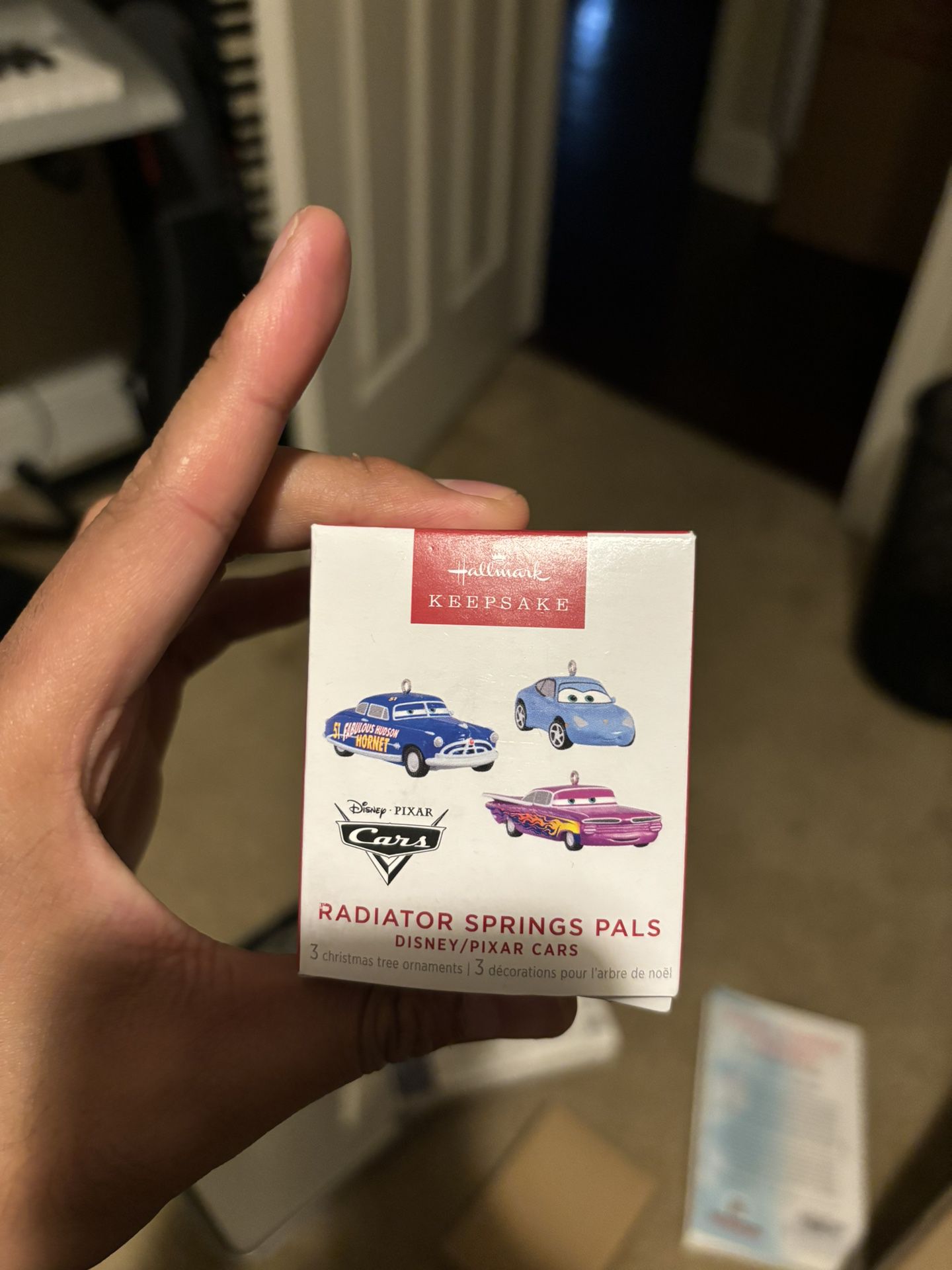 new hallmark cars dismey mini ornaments toy collectibles 