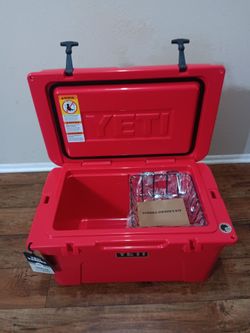 Yeti Tundra 45 Red Cooler