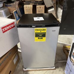 mini fridge new stainless steel